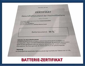 Volvo  Ultimate Pure Electric 2WD | Batterie-Zerti.